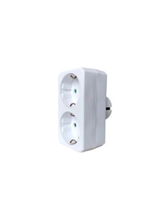 EXTRASTAR Enchufe 2xSchucko SQ-GB-01/02 Blanco