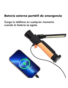 ELBAT Linterna De Trabajo+Bateria Externa EB0565