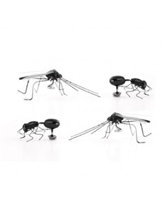 KIKKERLAND Set de 4 Imanes Diseño Insectos MG35