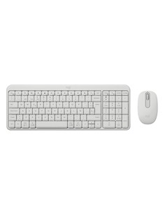 LOGITECH Teclado+Raton Bluetooth MK250 Compacto Blanco