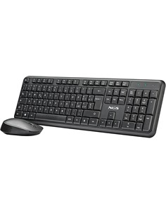 NGS Teclado + Raton Inalambrico Optico HARMONY Silencioso Negro