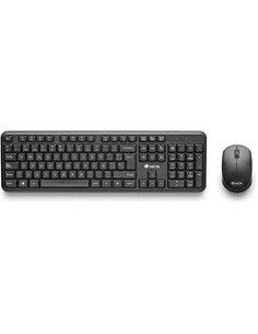 NGS Teclado + Raton Inalambrico Optico HARMONY Silencioso Negro