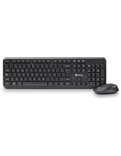 NGS Teclado + Raton Inalambrico Optico HARMONY Silencioso Negro