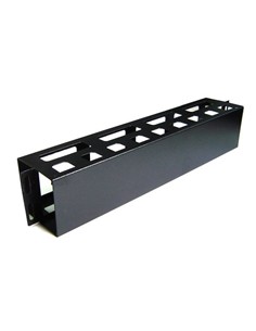 CROMAD CR0508 PANEL 2U GUIADO Y DISTRIBUCIÓN DE CABLEADO CON TAPA PARA RACKS 19 pulgadas