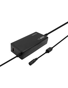 AiSENS Cargador Para Portatil 65W  QC3.0 Con 9 Clavijas Usb-A ASCL-65WAUTO-BK