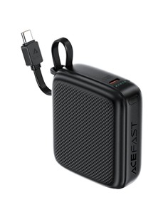 ACEFAST Bateria Externa Portatil 10000mAh 20W M15 Negra Cable Usb C Integrado