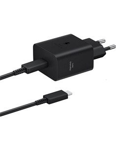 SAMSUNG Cargador Red Tipo C  45W + Cable Tipo C M/M 5A 1.8Mtrs Negro EP-T4511