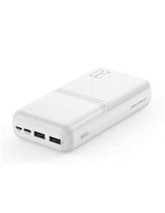 XO Bateria Externa Portatil 20000mAh 2X Usb y Tipo C Micro Usb XO-PR252 Blanca