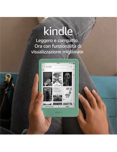 KINDLE Libro Electronico 11Gen Negro 6", Wifi,16GB,Tactil,Con Luz Integrada, USB C