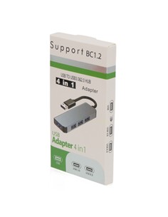 EUROCONNEX Hub Usb A/M a 4x Usb 3.0/2.0  BC1.2 0901