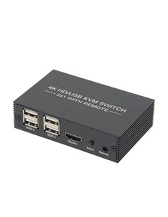 EUROCONNEX Hdmi/Usb KVM Switch UHD 4K X 2K 2X1 Con Mando