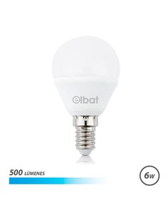 ELBAT Bombilla Led Luz Fria 6W G45 500 Lumenes,E14 EB0459