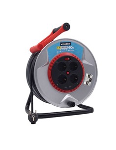 MADER 68603 ENROLLADOR DE CABLE 40 METROS 3X2.5MM METALICO