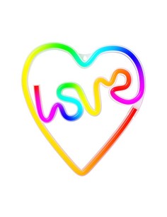 FOREVER RTV100439 LAMPARA DECORATIVA NEON LED LOVE IN HEART