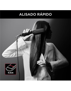 ROWENTA Plancha de Pelo Extra LISS  Karl Lagerfeld Placa Ancha 4.5cm SF411LFO