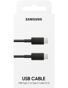 SAMSUNG Cable Datos Tipo-C M/M 5A 1Mtr Negro EP-DN975