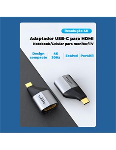 VENTION Adaptador Tipo C/M a Hdmi/H 4K 3D 30Hz TCDH0