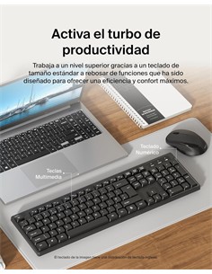 BELKIN Teclado + Raton Inalambrico BBZ010 Usb Negro