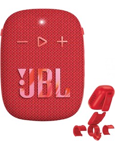 JBL Altavoz Bluetooth WIND 3S Con Soporte Manillar Para Bici Rojo