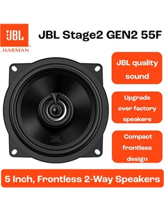 JBL Pack 2 Altavocez Coaxiales 5.25" hasta 400W STAGE2 55F