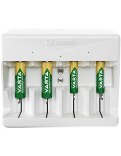 VARTA Cargador Universal De Pilas AA/AAA/C/D/9V 57658 Con Cable USB tipo C
