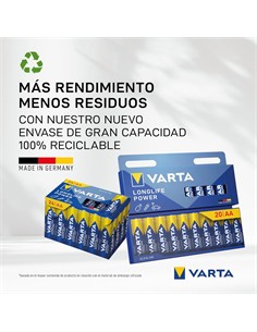 VARTA Pack 12 Pilas AA Alcalina 4906