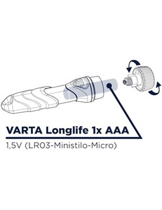 VARTA Linterna Led Day Light Key Chain 12Lm Con PIla AAA 16605