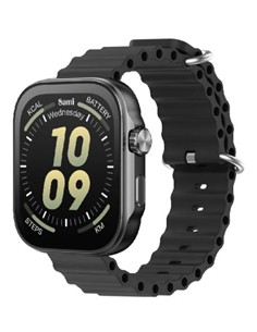 SAMI Reloj Inteligente SUPRA WS-2383NG Con GPS/Resistente Agua/Sueño/Cardiaco/Oxigeno Negro
