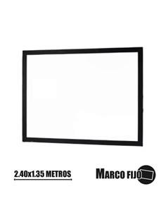 CROMAD CR0755 PANTALLA PROYECCION MARCO FIJO ALUMINIO 2.40 x 1.35MTR