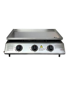 MUVIP MV0617 PLANCHA DE ASAR 3 FUEGOS INOXIDABLE