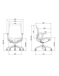 CROMAD CR1211 SILLA OFICINA ZENITH COLLECTION 5