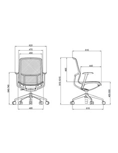 CROMAD CR1213 SILLA OFICINA GAMA SENSE ELEGANCE AZUL 5