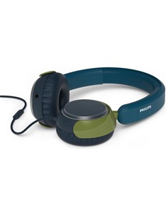 PHILIPS Aurcular Casco Con Cable Jack 3.5/ Tipo C TAK2000 Para Niños <85Db Azul Verde