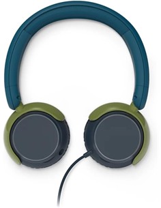 PHILIPS Aurcular Casco Con Cable Jack 3.5/ Tipo C TAK2000 Para Niños <85Db Azul Verde