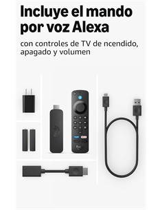 AMAZON Adaptador Hdmi Fire TV Stick 4K PLUS 8GB  Wifi-6 Con Mando