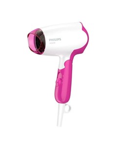 PHILIPS Secador de Pelo de Viaje Plegable BHD003/00 1400W Blanco Rosa