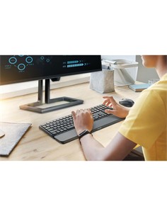 PHILIPS Combo Teclado  + Raton Inalambrico  Bluetooth Reposamuñeca SPT6607 Negro