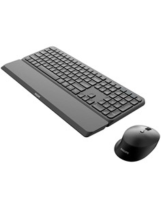 PHILIPS Combo Teclado  + Raton Inalambrico  Bluetooth Reposamuñeca SPT6607 Negro
