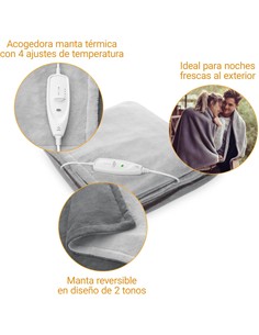 MEDISANA Manta Electrica HDW 180X130Cm 120W 4 Temperaturas Lavable