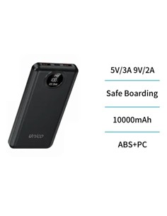 UNICO Bateria Externa 10000Mah 2xUsb A/1xTipo C PB3006 Negro