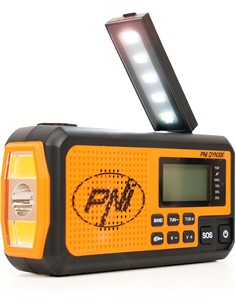 PNI Radio Portatil Solar AM/FM/SW DYN300 Con Dinamo,Linterna, Bateria Recargable 4000mAh Funcion SOS