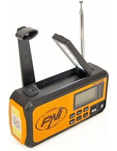 PNI Radio Portatil Solar AM/FM/SW DYN300 Con Dinamo,Linterna, Bateria Recargable 4000mAh Funcion SOS