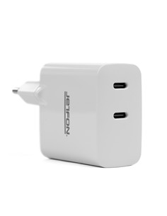 JETFON Cargador Red 2X Tipo C 45W Blanco