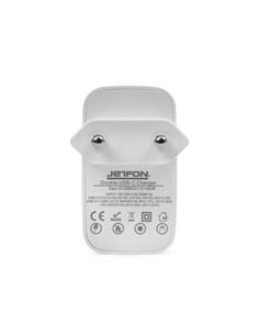 JETFON Cargador Red 2X Tipo C 45W Blanco
