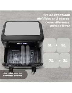 GRUNKEL DUALFLEXFRYER FREIDORA DE AIRE 10 LITROS 2800W CUBETOS FLEXIBLES 5