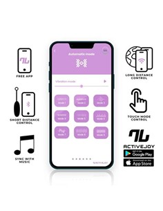 INTOYOU 8436615002337 HUEVO MASTURBADOR VIBRADOR FEMENINO CON APP ROSA/AZUL 1