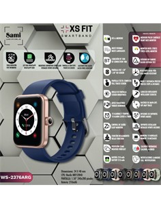 SAMI Reloj Smartwatch XS FIT WS-2376 Rosa Oro
