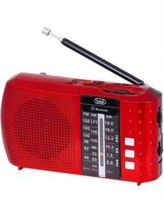 TREVI Radio Portatil AM/FM RA7F20 Roja Bluetooth, Usb, Micro Sd, Bateria Recargable