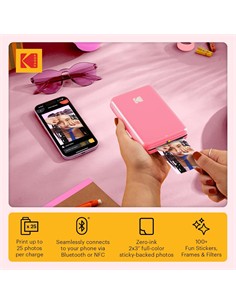 KODA Impresora Fotografia Instantanea STEP Rosa