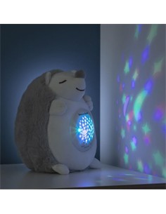 INNOVAGOODS Peluche Spikey Con 15 Melodias Relajantes Y Proyector Quitamiedos Blanco